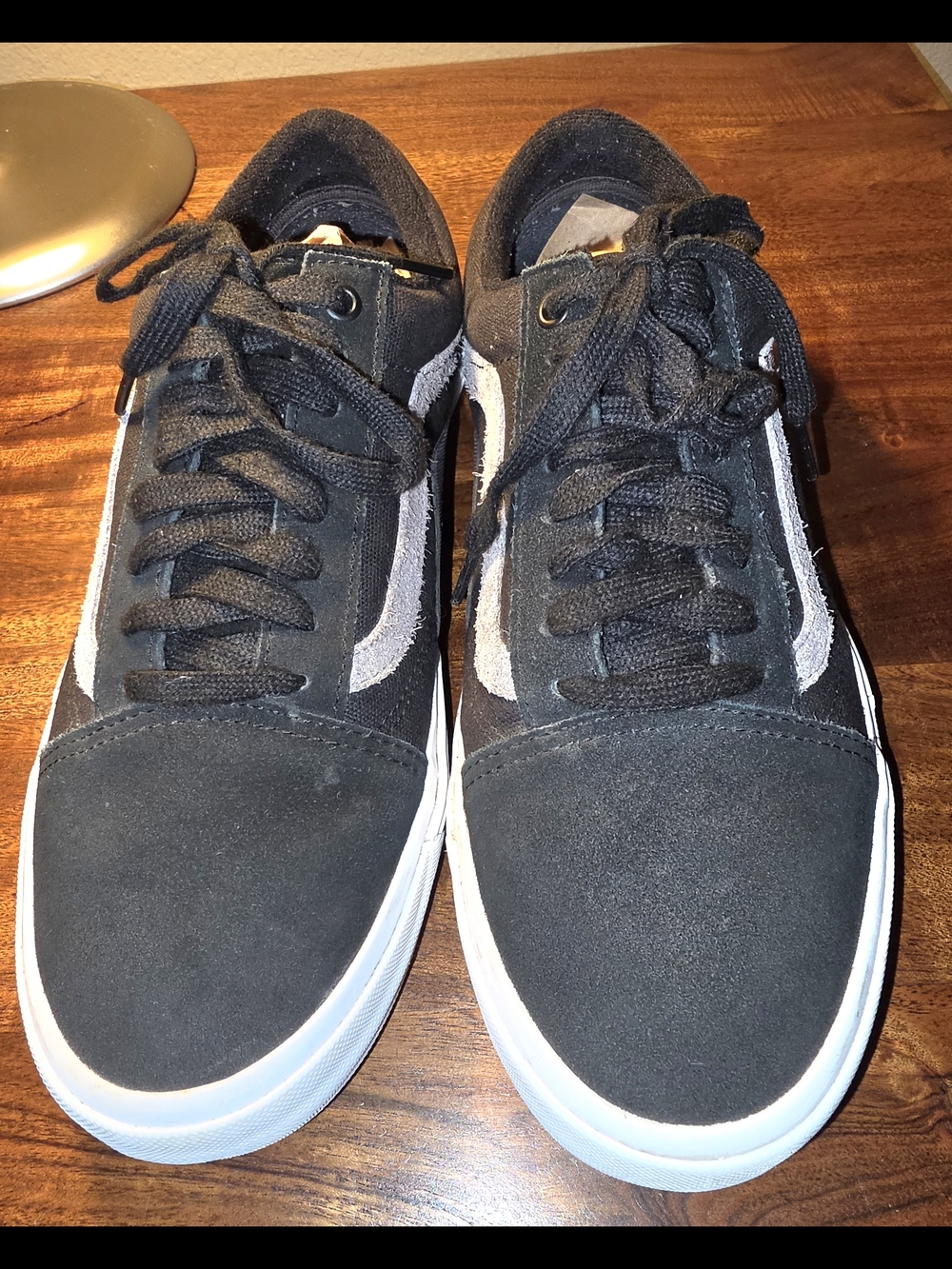 Vans Men’s Old Skool Core Black Sneakers with White Midsole